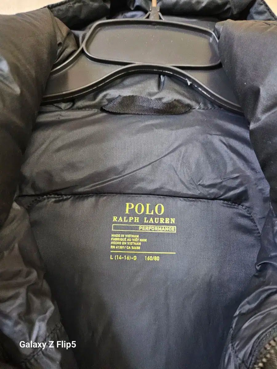 ポロラルフローレン フード ダウン アウター ブラック グレー 14 16