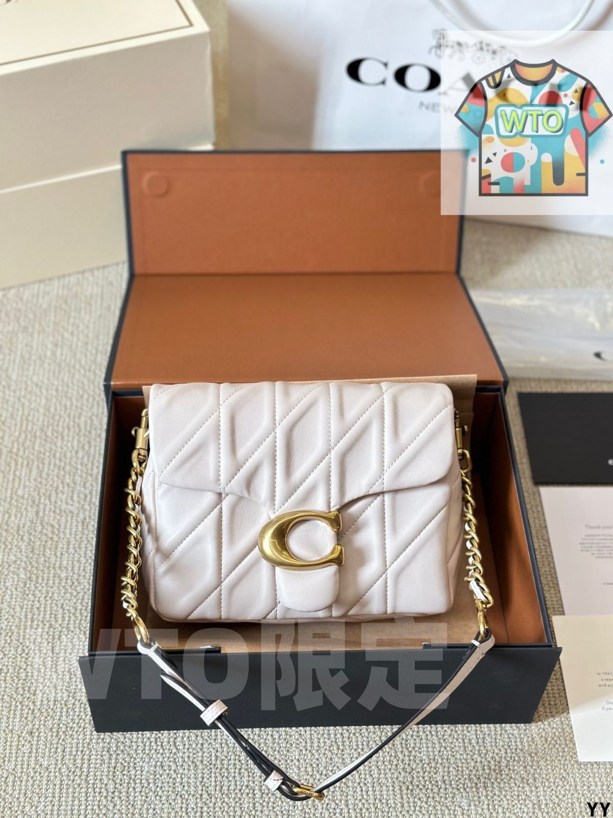 CoachのSquare Tabby ハンドバッグ バックパック 小銭入れ 手首バッグ ショルダーバッグ