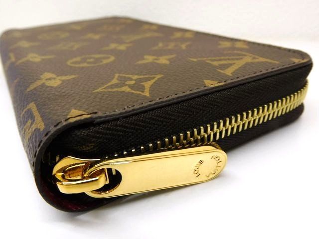2 F 4番 ルイヴィトン M 41895 RFIDタグ ジッピーウォレット モノグラム フューシャ ラウンドファスナー 長財布 Louis Vuitton 7 K