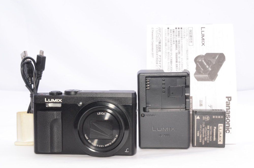 パナソニック コンパクトデジタルカメラ ルミックス TZ90 光学30倍 4K動画記録 ブラック DC-TZ90-K