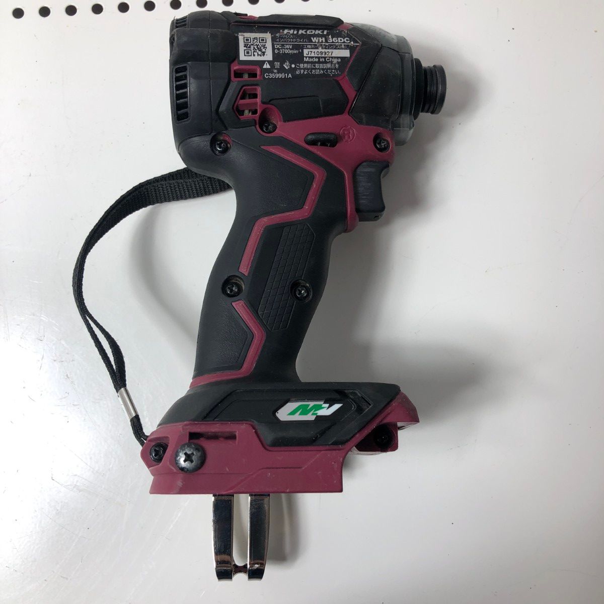 HiKOKI ハイコーキ コードレス インパクトドライバー 本体のみ 36V WH36DC レッド