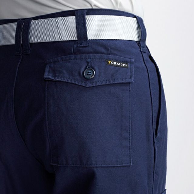 種類21：4 紺/73 寅壱 ツータックパワー 4441-207 | 作業ズボン カーゴ