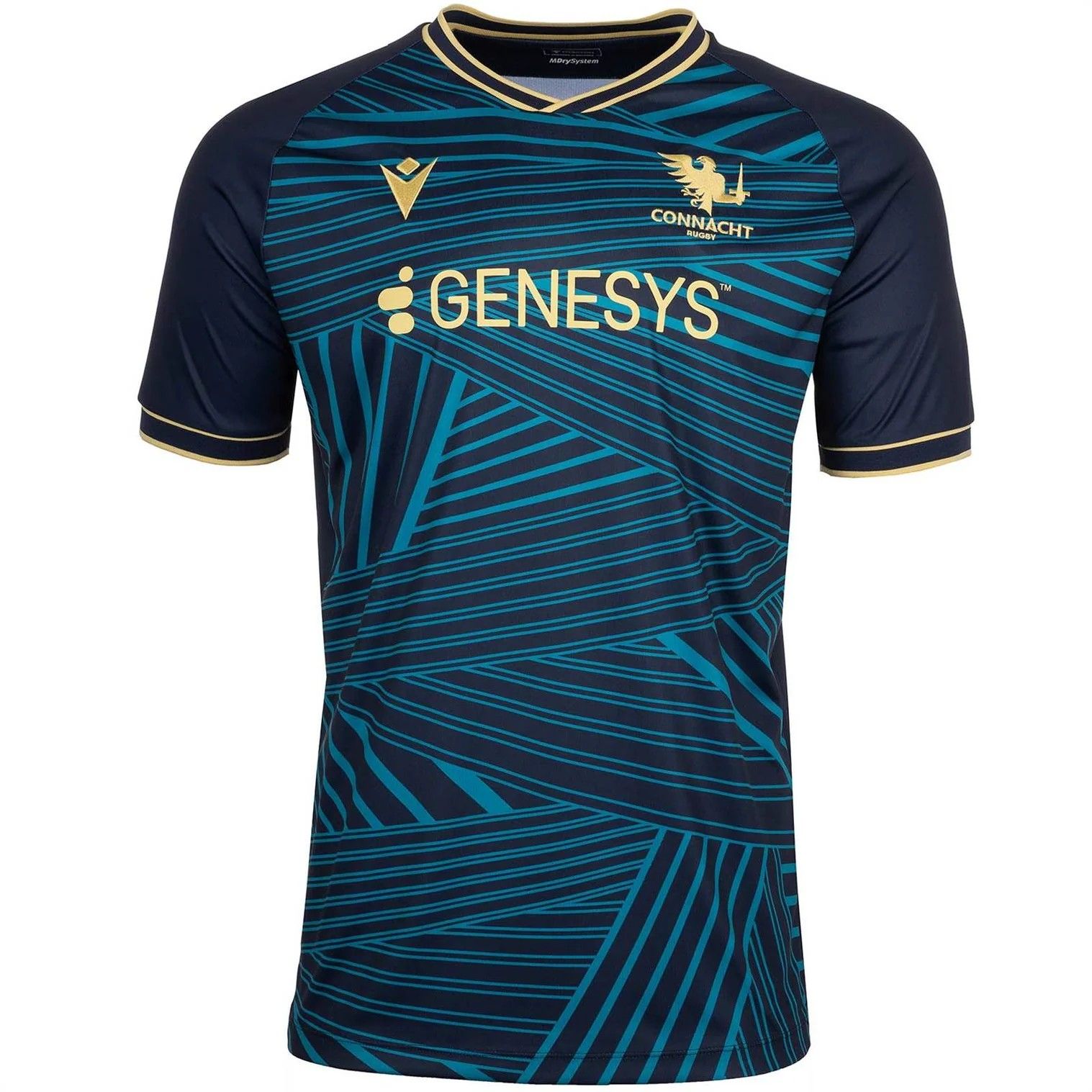 マクロン ラグビー コナート 2025 2026 ウォームアップ 半袖 ジャージ 紺 ネイビー 公式モデル 日本未発売