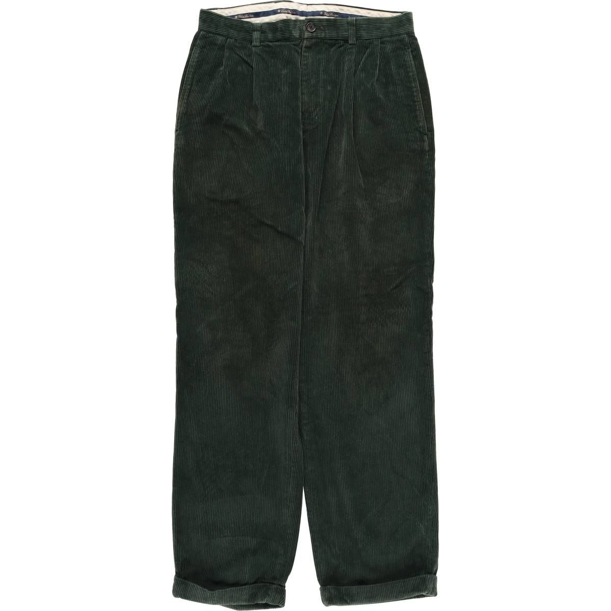 古着 ブルックスブラザーズ Brooks Brothers ELLIOT 太畝 ツータック コーデュロイパンツ メンズw30相当 eaa595979