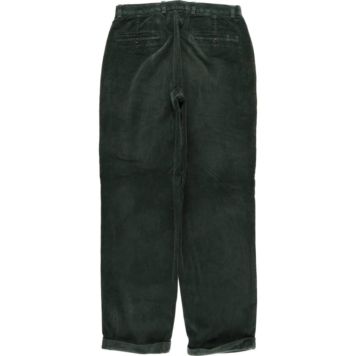 古着 ブルックスブラザーズ Brooks Brothers ELLIOT 太畝 ツータック コーデュロイパンツ メンズw 30相当 eaa 595979