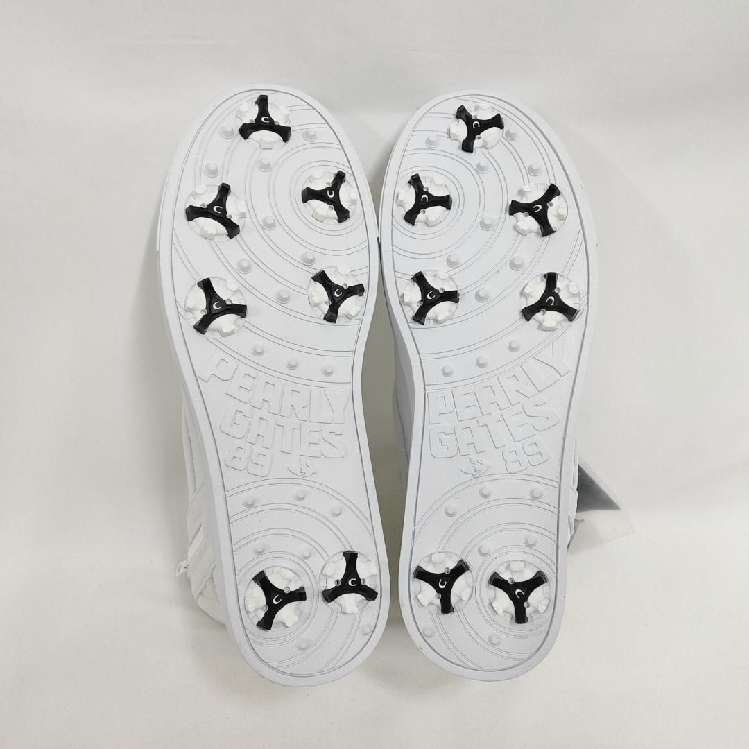 新品 未使用 パーリーゲイツ ミドルカット ゴルフシューズ ホワイト