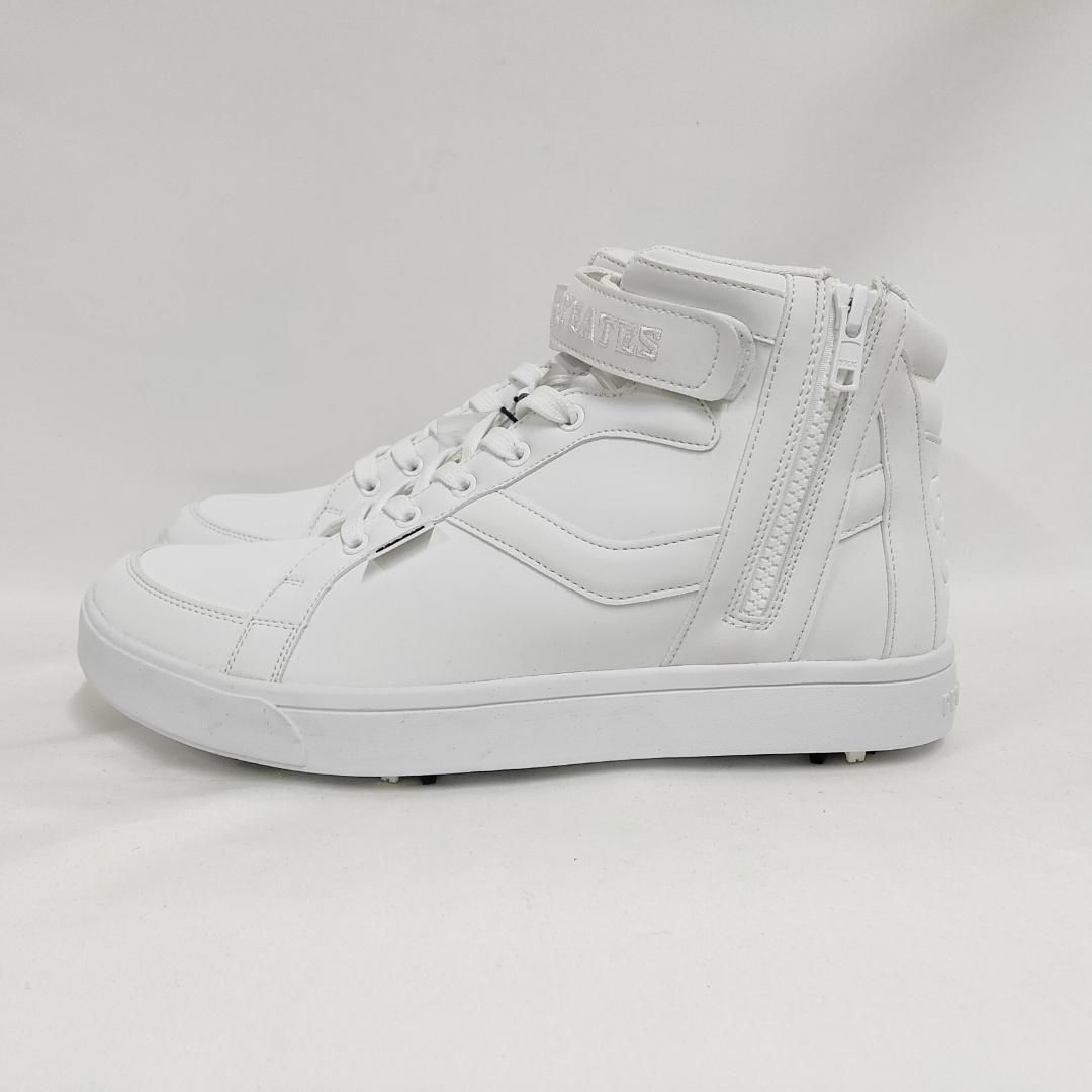 新品 未使用 パーリーゲイツ ミドルカット ゴルフシューズ ホワイト