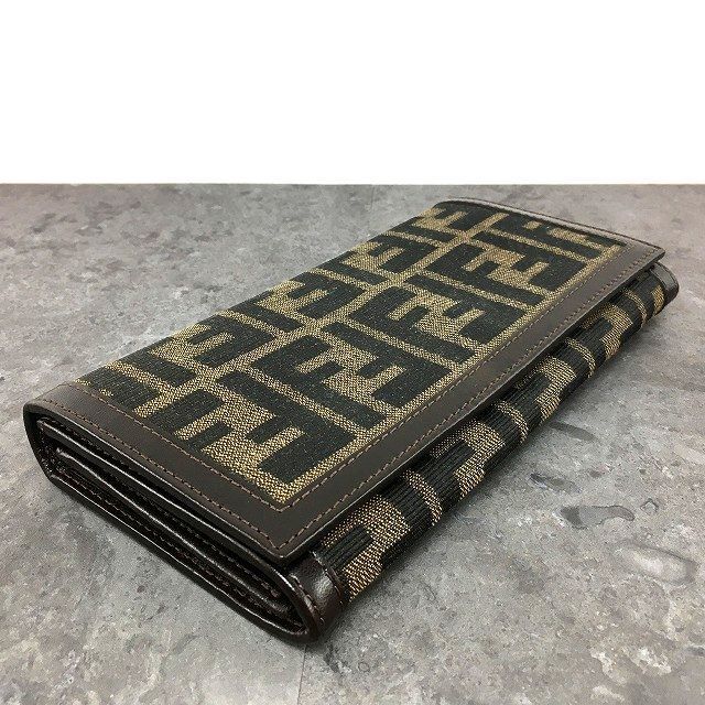  258 み FENDI 長財布 30851 ズッカ柄 き 長財布 小物