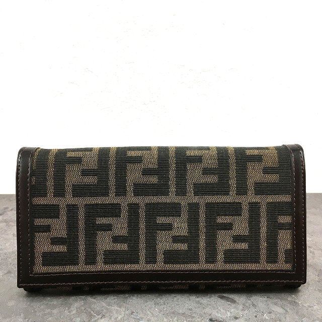 258 み FENDI 長財布 30851 ズッカ柄 き