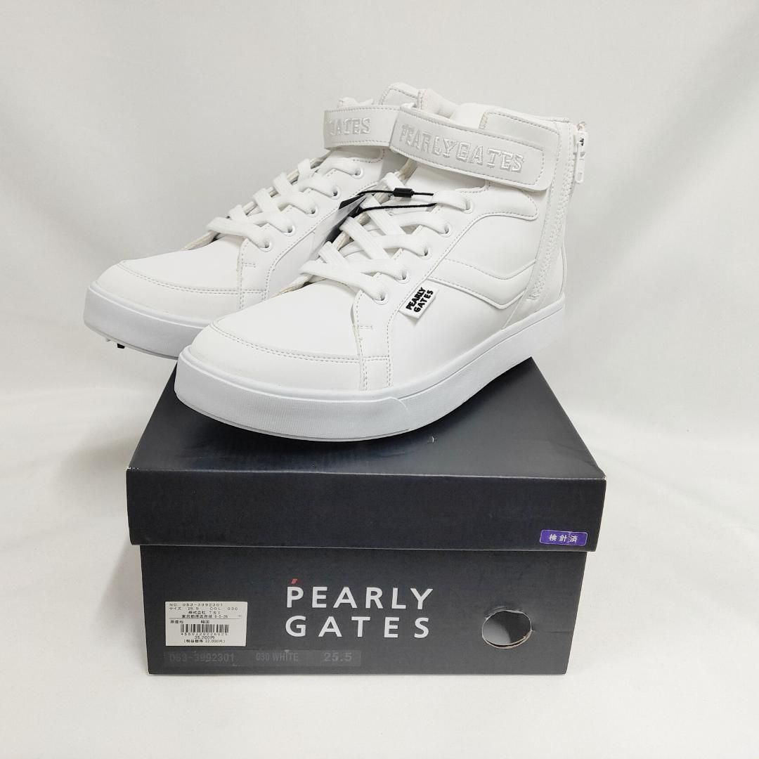 新品 ベスト 未使用 パーリーゲイツ ミドルカット ゴルフシューズ