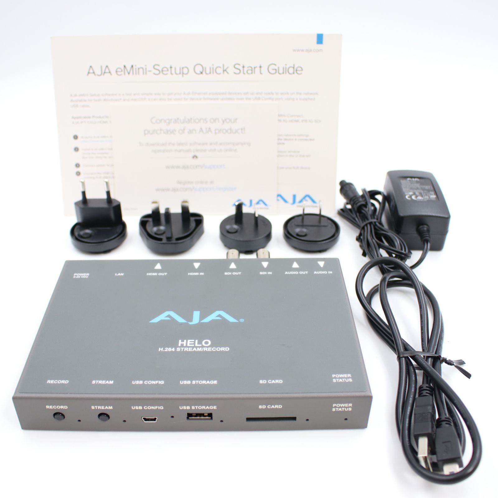 上品 HELO AJA Video Systems H.264レコーディング ストリーミング エイジェイエイビデオシステムズ