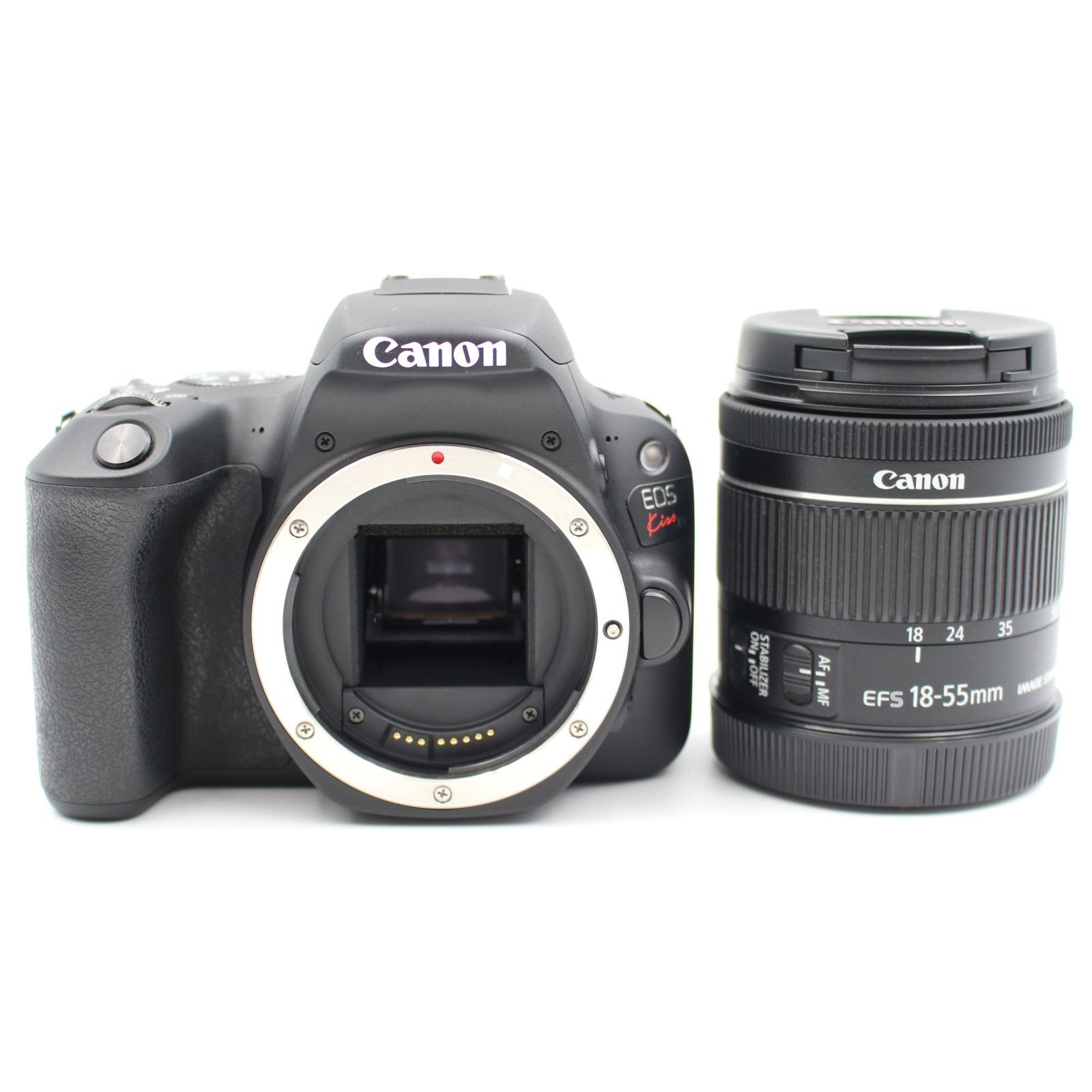 シャッター数3741枚 上品 CANON EOS Kiss×9 ブラック レンズキット EF-S18-55 F4 STM デジタル一眼レフカメラ キヤノン