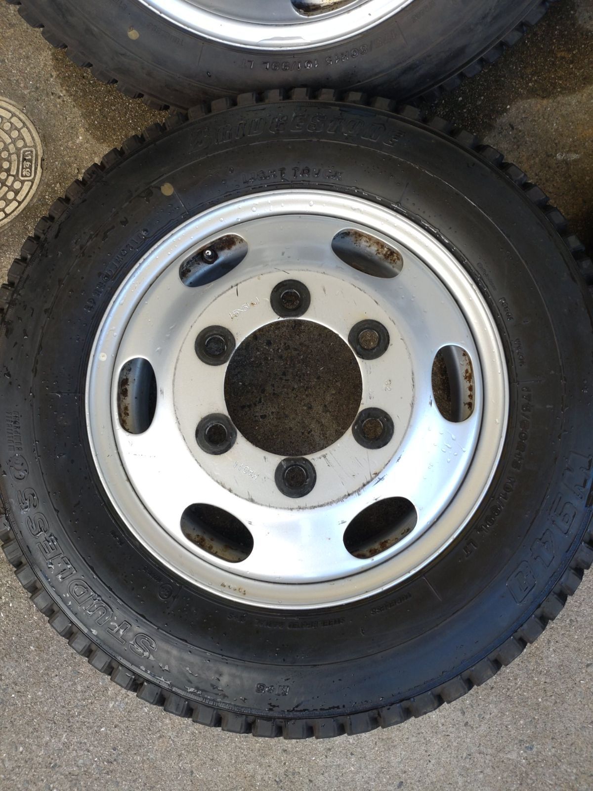 日産 アトラス F 24 MA 011 鉄 スチールホイール 15インチ 15 5 J 170 6 H 96 ＆ ブリヂストン W 940 175 80 R 6本セット