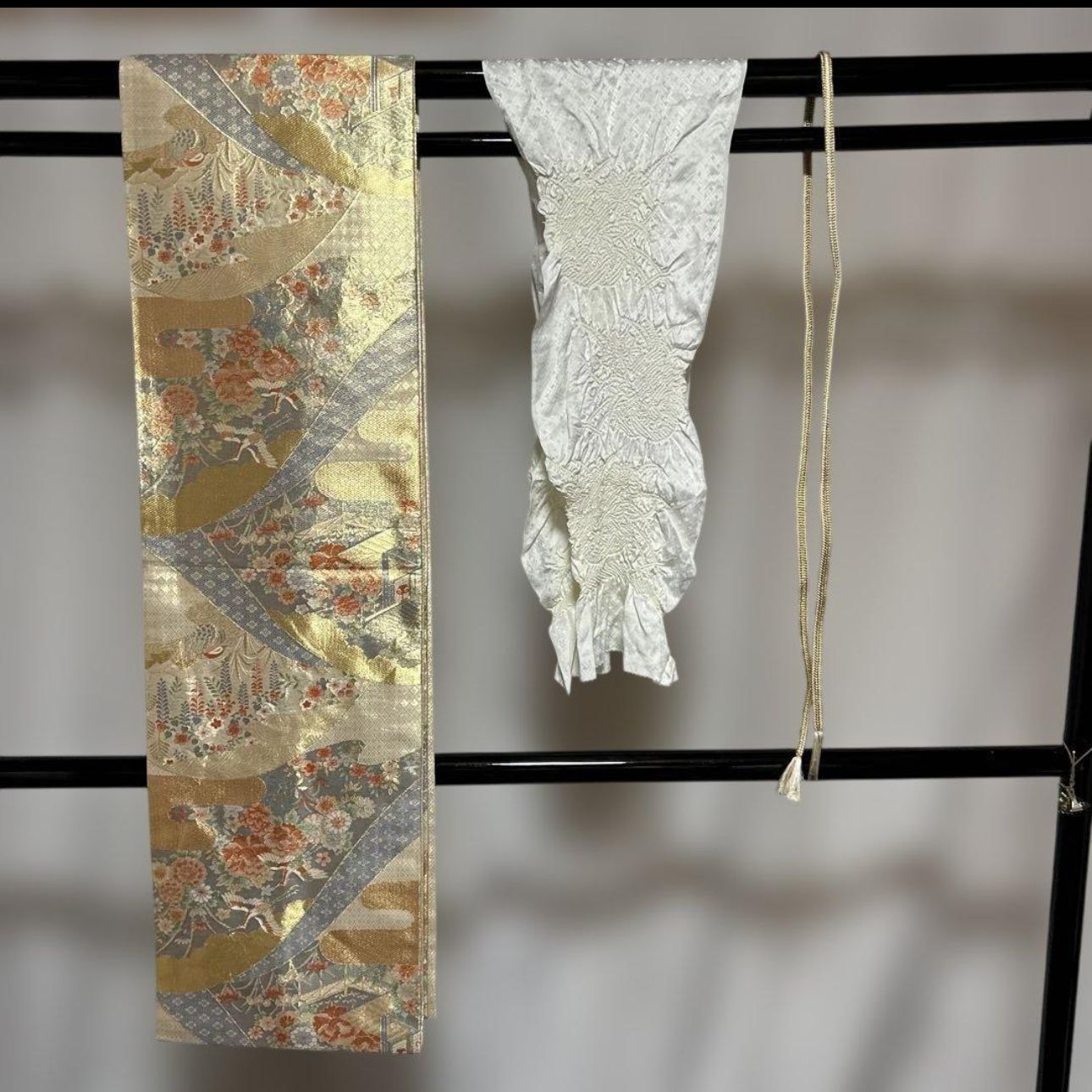 未使用近い 美品 袷 正絹 作家 金箔 黒留袖 フルセット 西陣唐織最高級