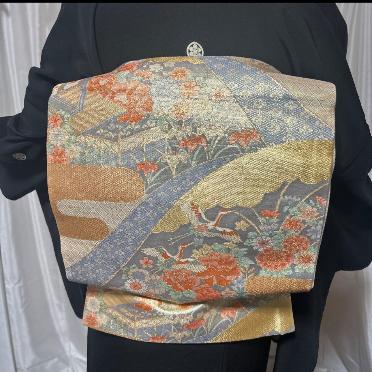 未使用近い 美品 袷 正絹 作家 金箔 黒留袖 フルセット 西陣唐織最高級