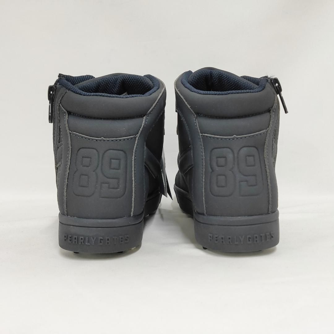 新品 未使用 パーリーゲイツ ミドルカット ゴルフシューズ ネイビー