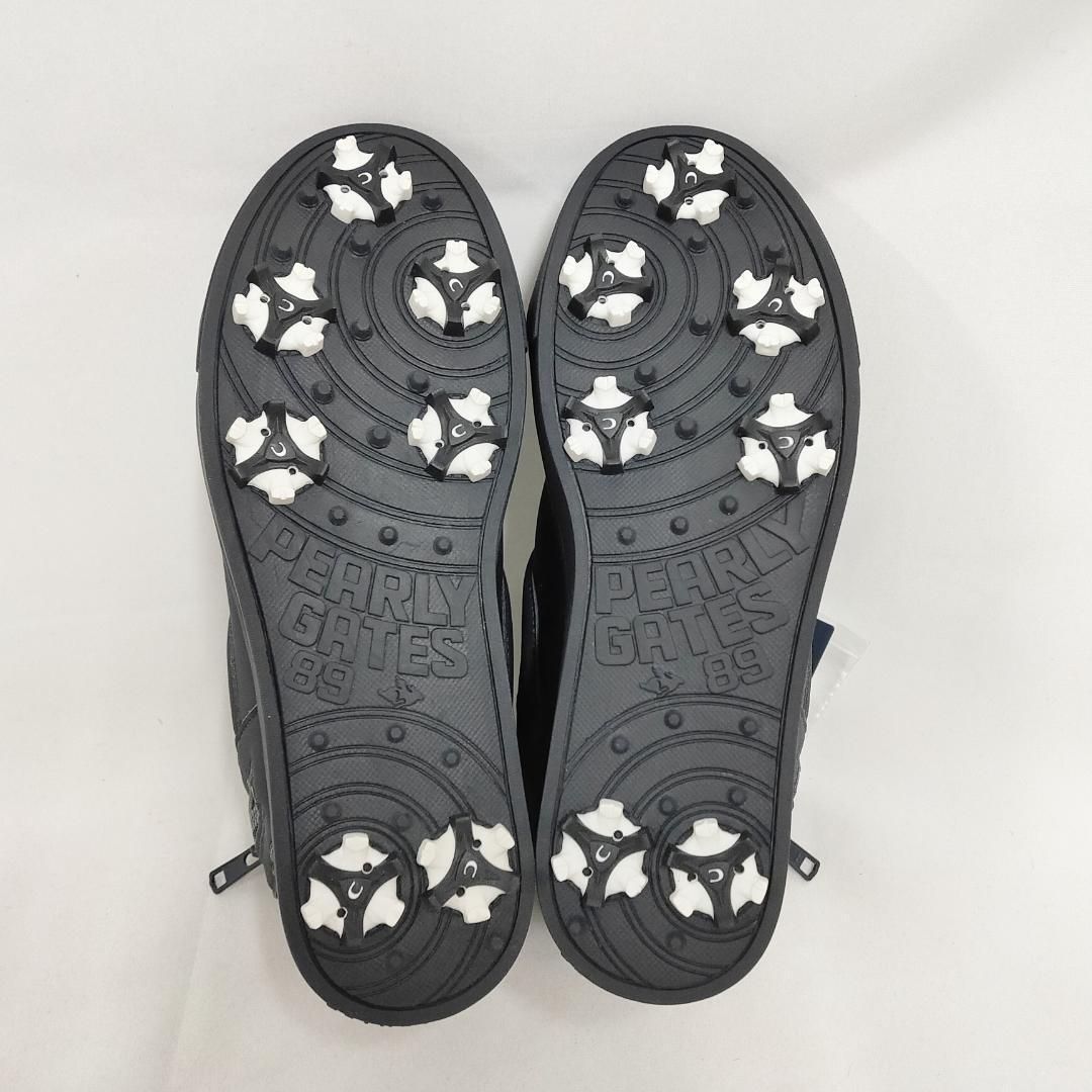 新品 未使用 パーリーゲイツ ミドルカット ゴルフシューズ ネイビー