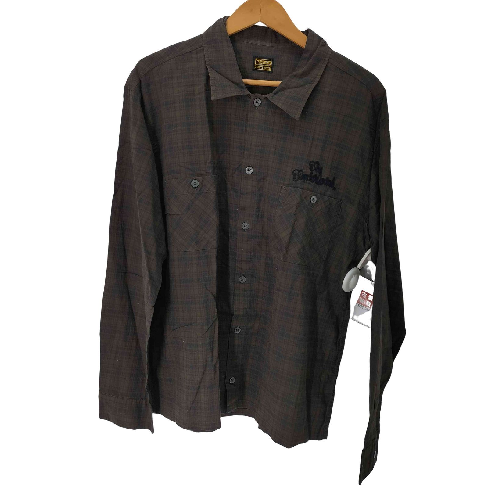 テンダーロイン TENDERLOIN 09ss チェーン刺繍 L S ワークシャツ メンズ JPN M