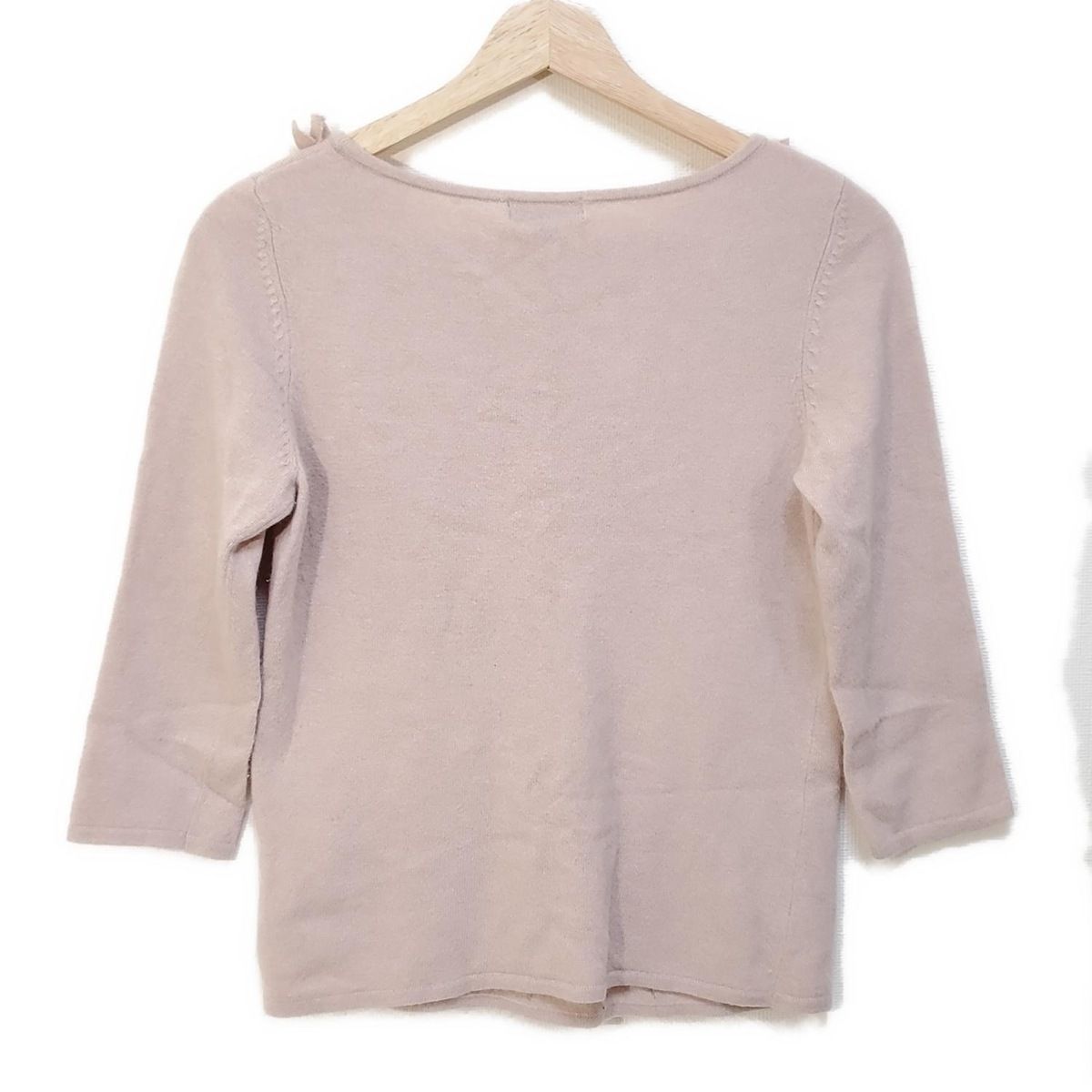 Burberry LONDON バーバリーロンドン 七分袖セーター サイズ2 M レディース - ベージュ クルーネック フリル