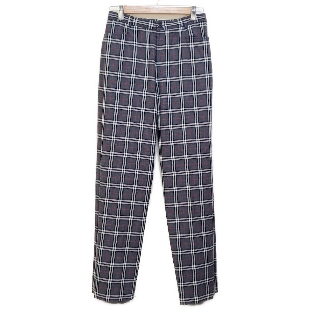 BURBERRYGOLF バーバリーゴルフ パンツ サイズ3 L レディース - ダークグレー×黒×マルチ フルレングス チェック柄