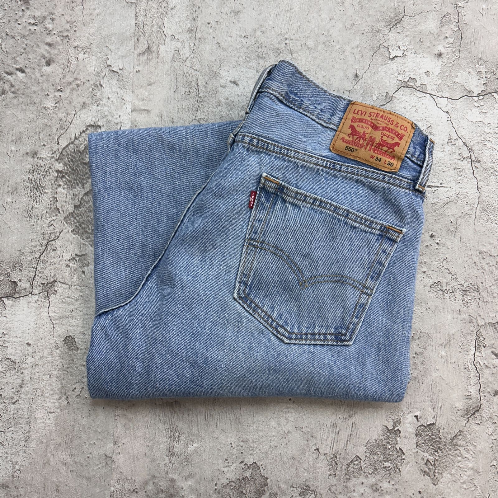 パンツ Levi's 550 W42 L30 LEVI'S リーバイス550 デニムパンツ W42 L30 ライトブルー 90s USA製