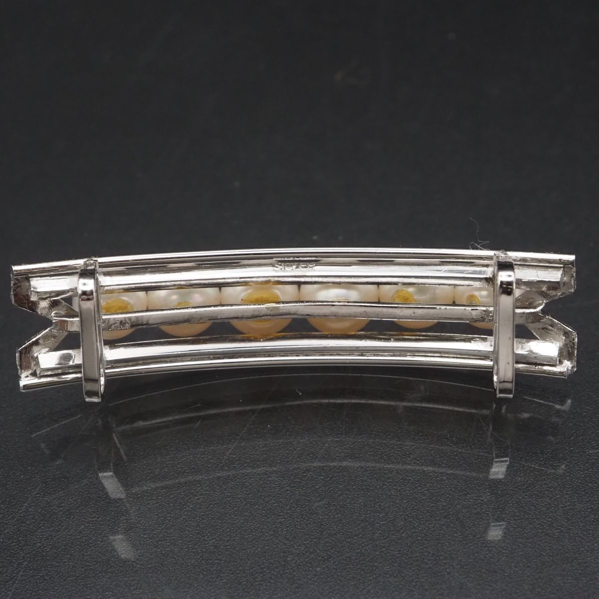  H 900 淡水真珠 パール SILVER刻印 帯留め デザイン シルバー 和装小物 誕生石 帯留め 根付 帯留め 帯飾り