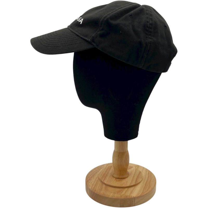 バレンシアガ ロゴ刺繍ベースボールキャップ 499071 ブラック コットン レディース その他ファッション雑貨