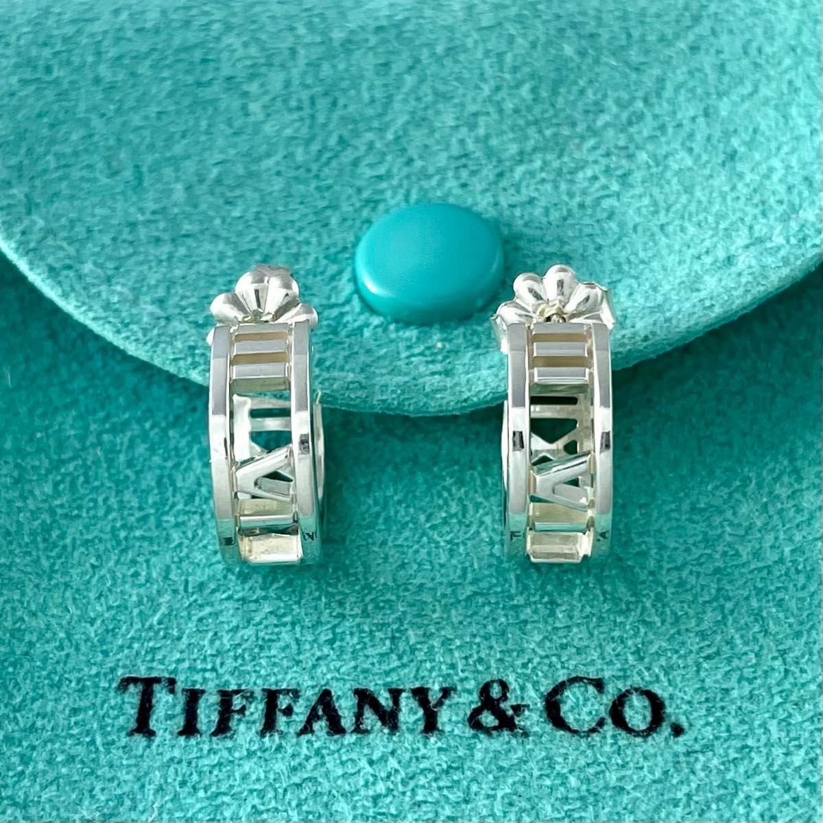 オールドティファニー 美品 オープン アトラス フープ ピアス VS6f