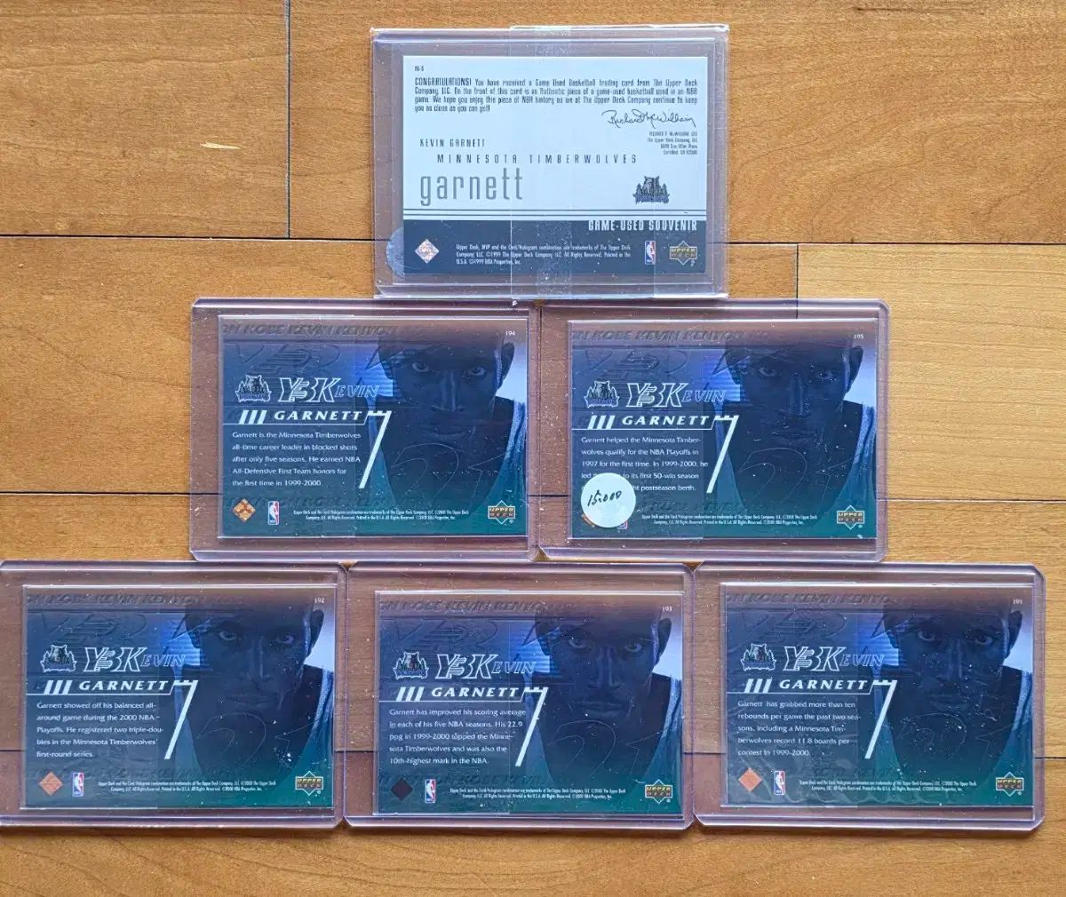 ケビン ガーネット バスケット カード Upper Deck