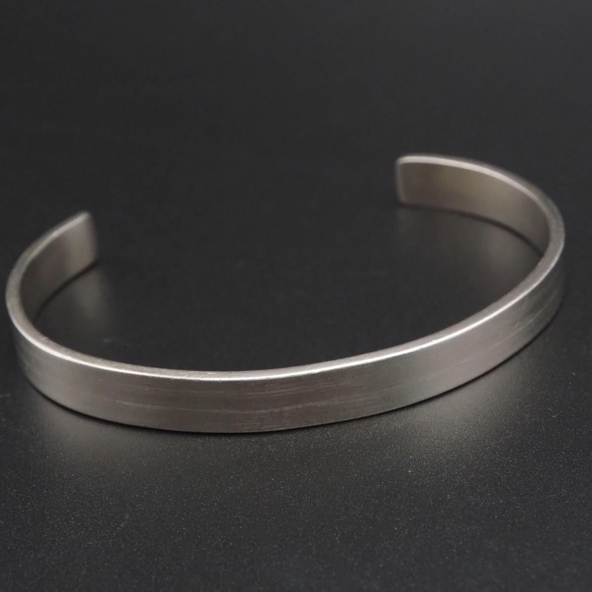 H460 ヴィンテージ SILVER-GERMA Ge2 S刻印 バングル デザイン シルバー ゲルマニウム 腕輪 ブレスレット