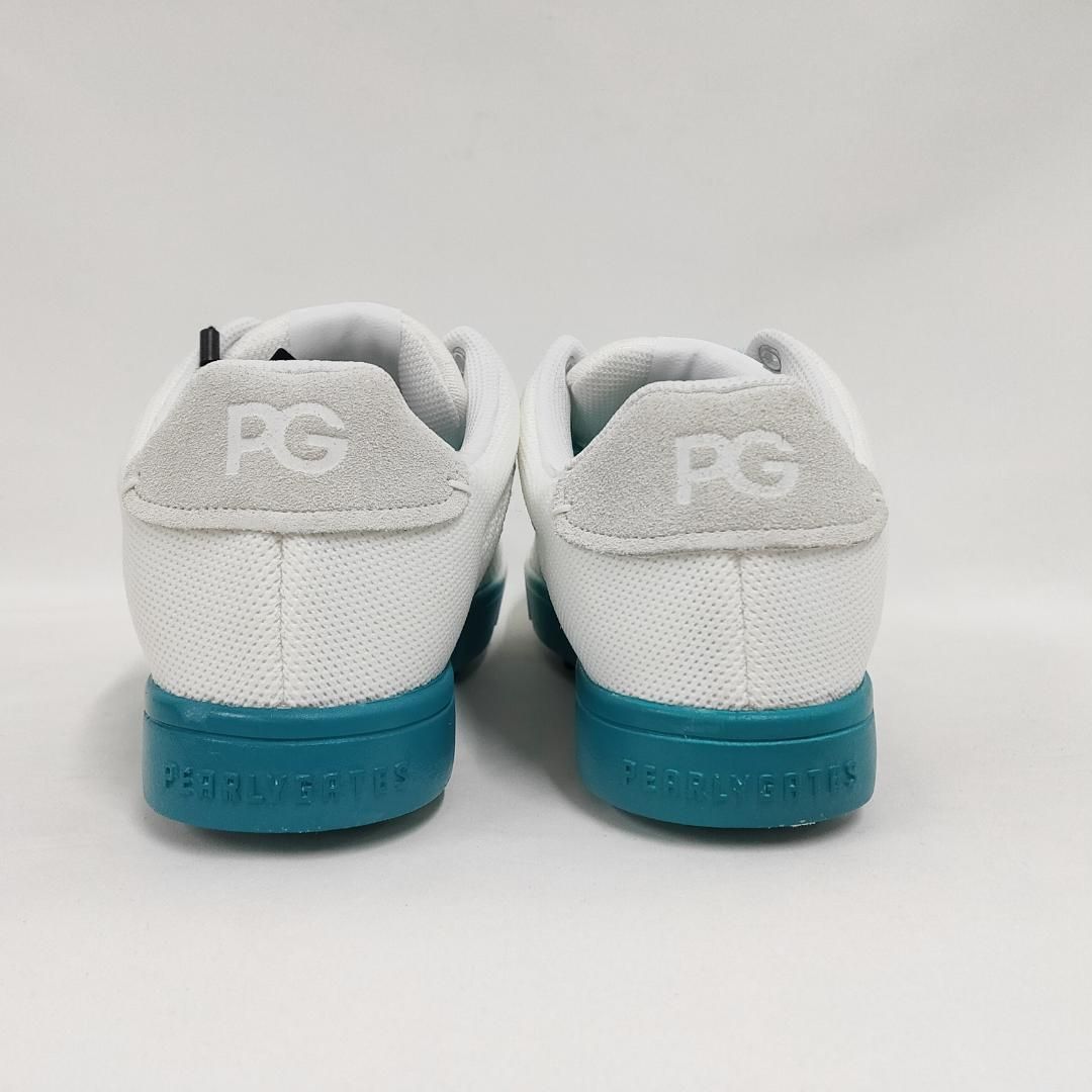 新品 未使用 PEARLY GATES アンダイド ニット ゴルフシューズ ホワイト