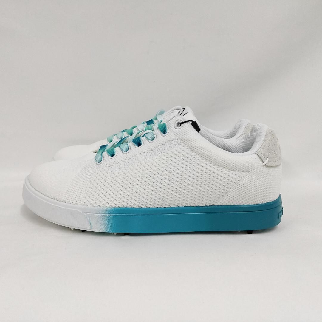 新品 未使用 PEARLY GATES アンダイド ニット ゴルフシューズ ホワイト