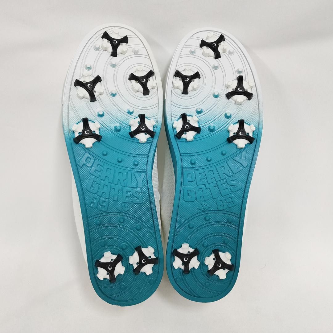 新品 未使用 PEARLY GATES アンダイド ニット ゴルフシューズ ホワイト