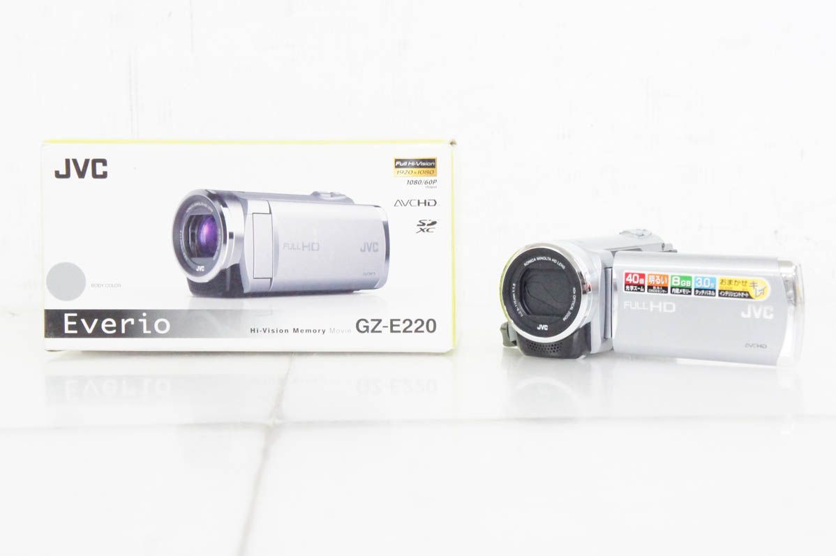 JVC Victorビクター デジタルムービー エブリオEverio GZ-E 220 8 GB内蔵メモリー ビデオカメラ