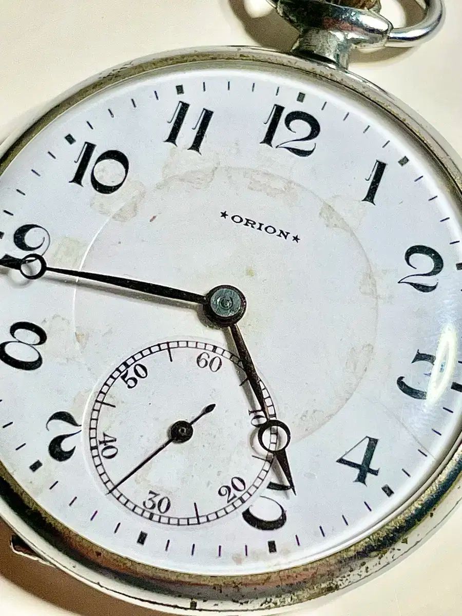  1920年代ヴィンテージ スイス 懐中時計 オリオン アンティーク 手巻き 時計 羽織り 自動巻き時計 腕時計(アナログ)