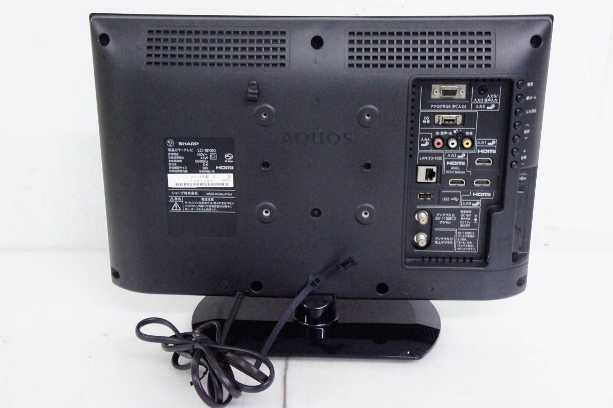  SHARPシャープ 地上 BS 110度CSデジタルハイビジョン液晶テレビ LC 19 K 90 液晶テレビ テレビ本体