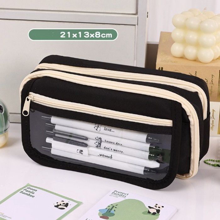 筆箱 ペンケース 即購入OK 透明 箱型 多機能 大容量 文房具 高校生 中学生