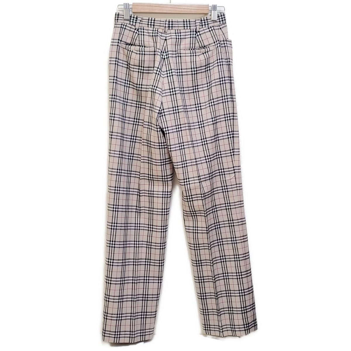 BURBERRYGOLF バーバリーゴルフ パンツ サイズ3 L レディース - ベージュ×黒×マルチ フルレングス チェック柄