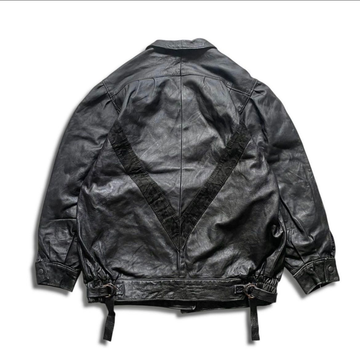 イタリア製 ユーロ輸入 ヨーロッパ古着 本革 リアルレザー ブルゾン ジャケット ヨーロッパ ヴィンテージ レザージャケット ブルゾン ユーロ