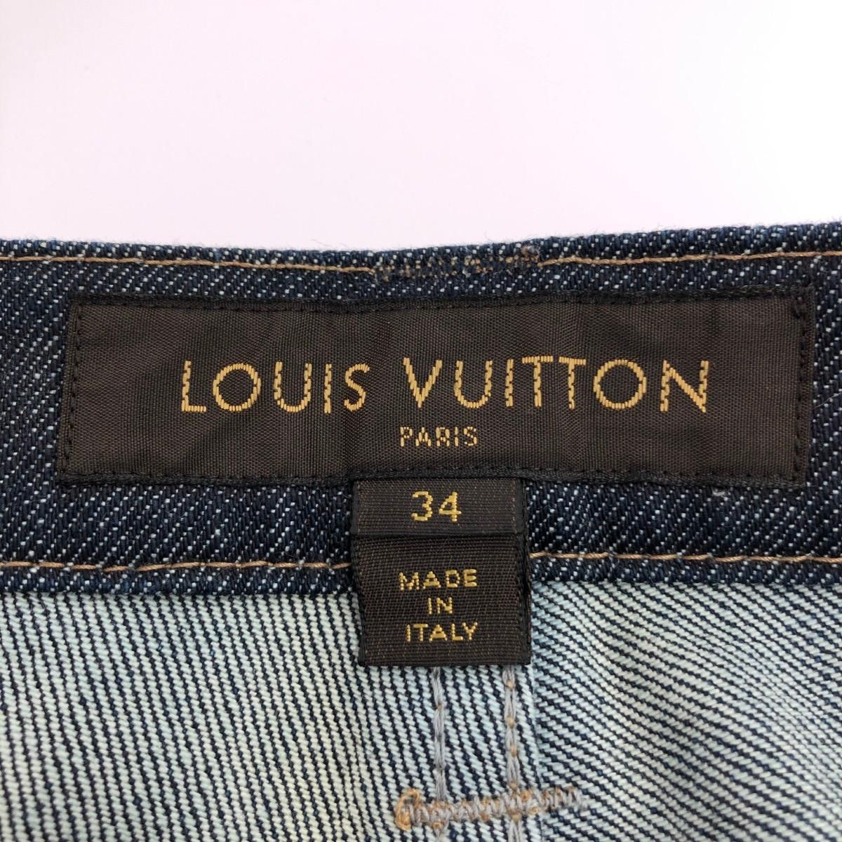 ルイヴィトン デニム 34 LOUIS VUITTON ルイヴィトン デニムパンツ サイズ:34 クロップド丈