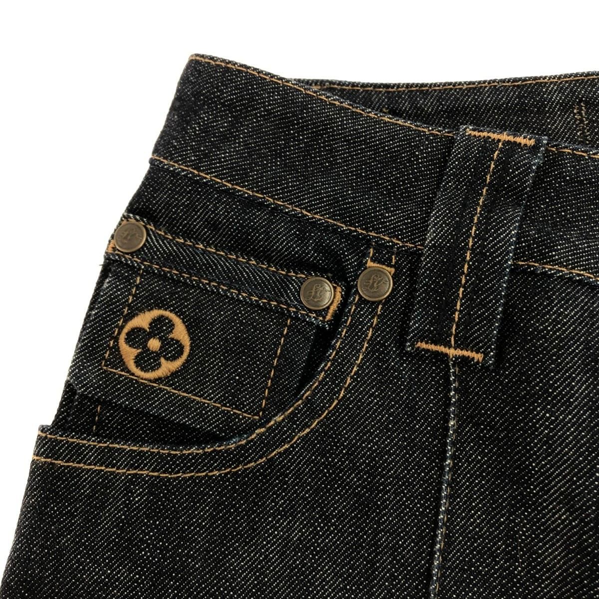 LOUIS VUITTON ルイヴィトン デニムパンツ サイズ:34 クロップド丈