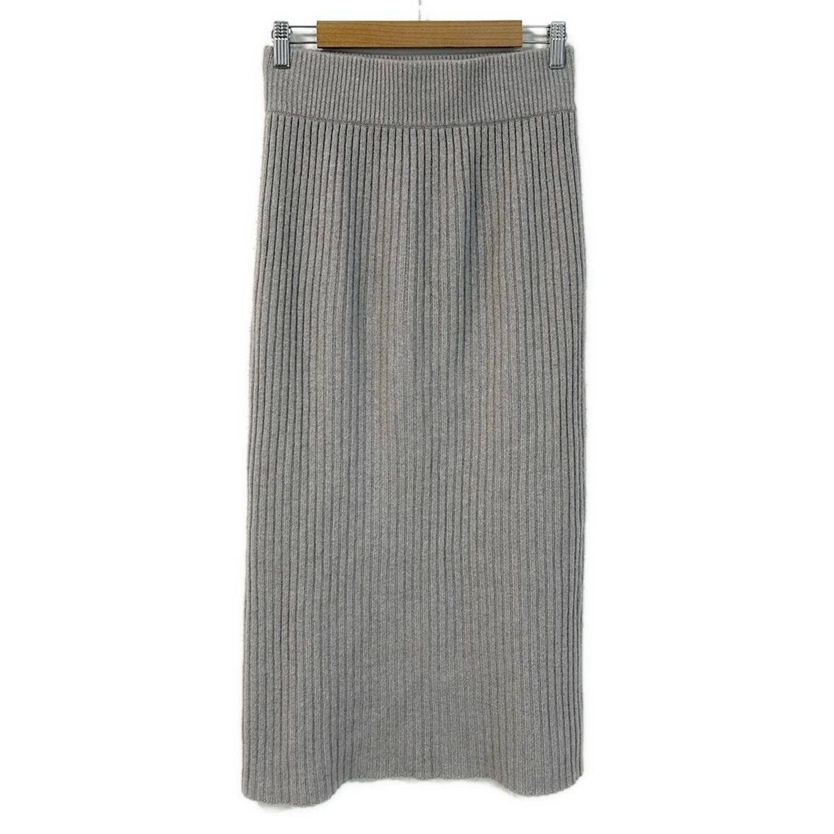 DEUXIEME CLASSE ドゥーズィエム ロングスカート レディース グレー カシミヤ ウエストゴム