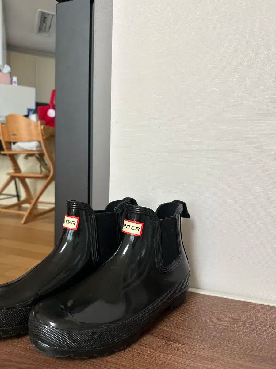 ハンター チェルシー レインブーツ ブラック ショート