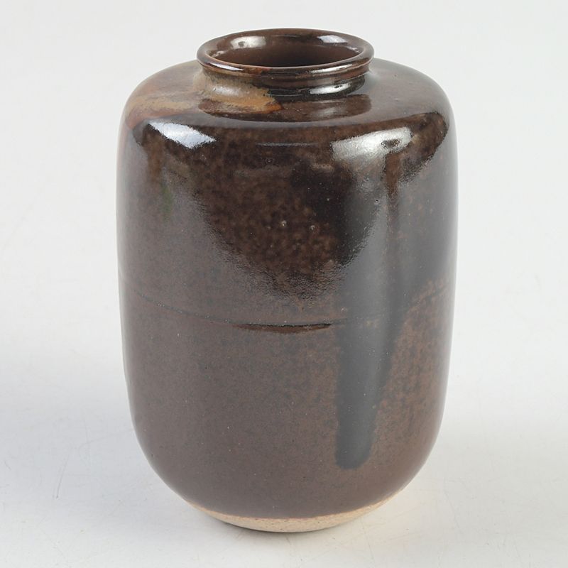 膳所焼 陽炎園造 淡海ぜぜ 手枕写 茶入 仕覆付 共箱 V S227 - メルカリ