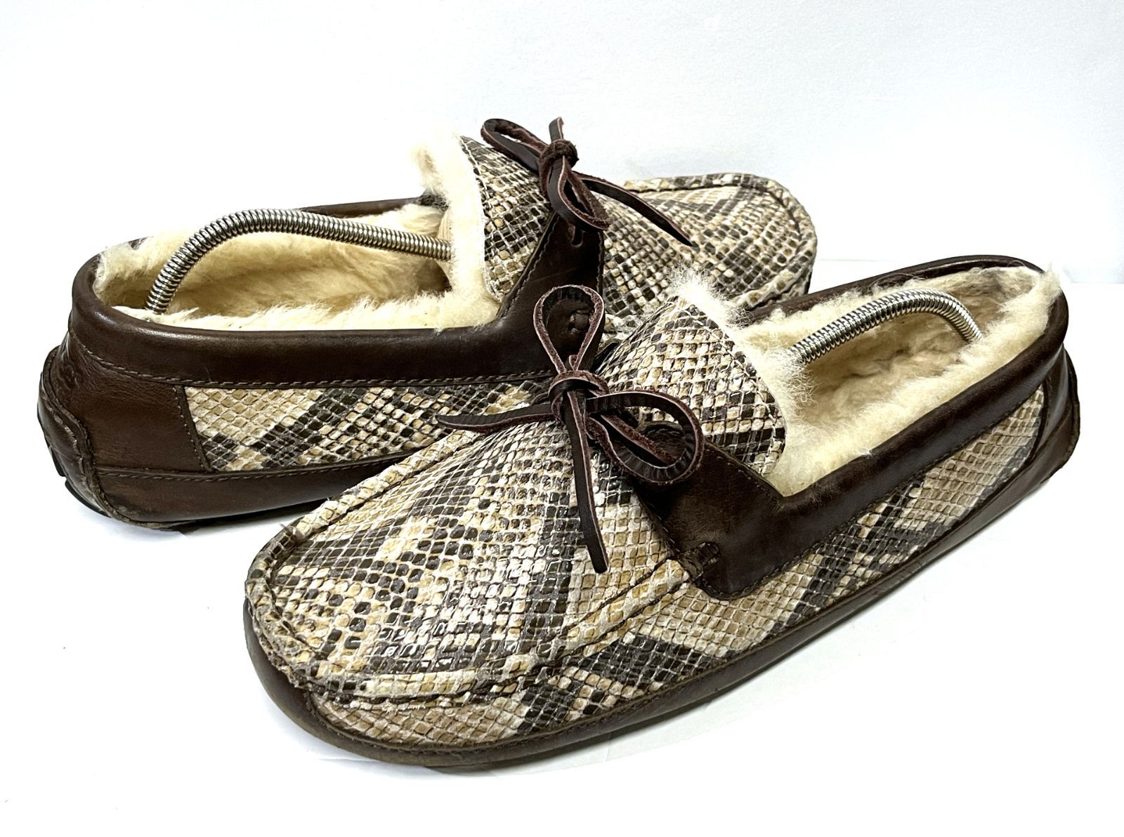 US10 28cm UGG｜アグ M BYRON SNAKE 1005349 モカシン ムートン シューズ ブーツ 靴