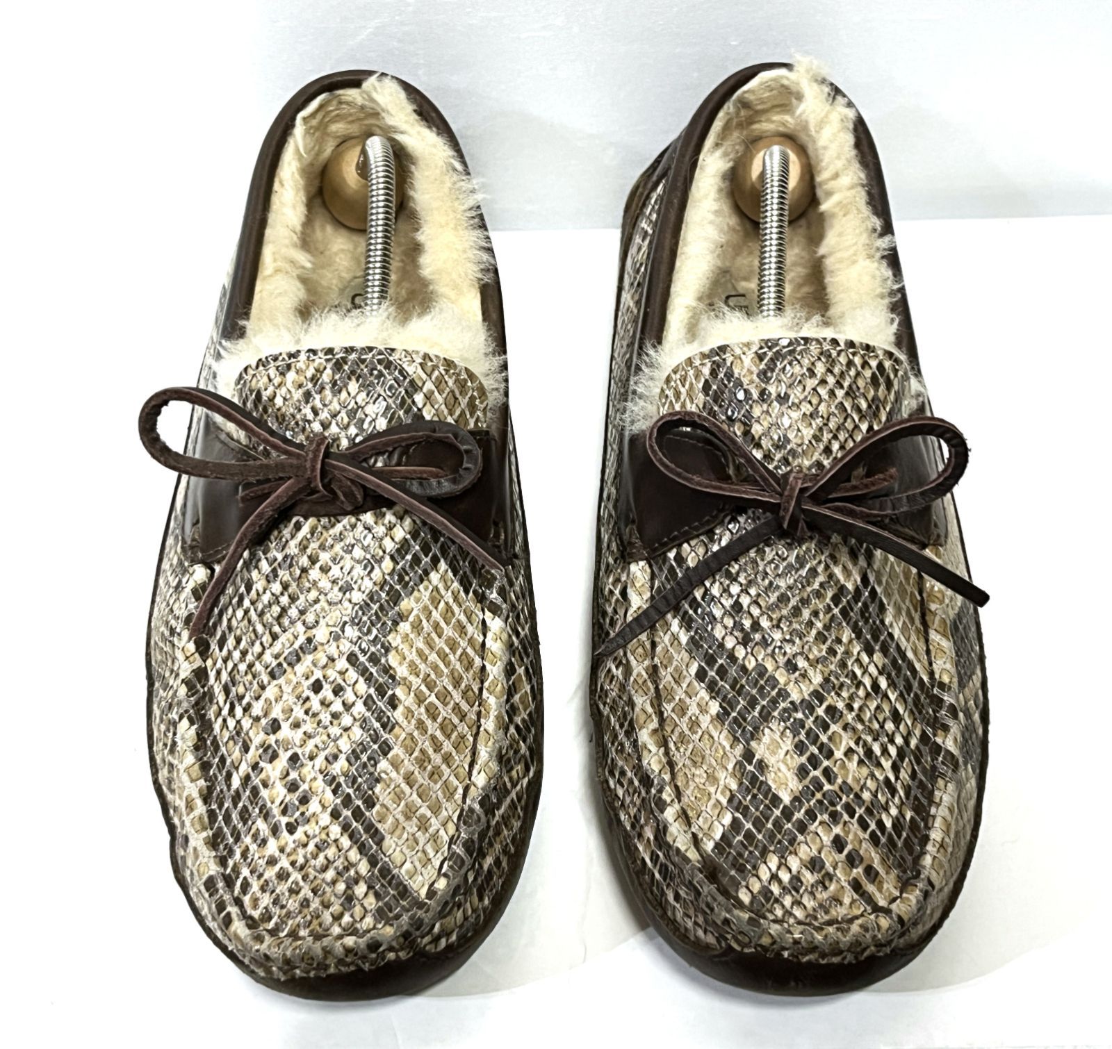 US10 28cm UGG|アグ M BYRON SNAKE 1005349 モカシン ムートン シューズ ブーツ 靴