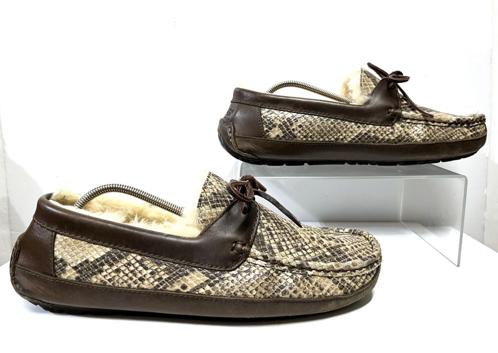  US 10 28 cm UGG アグ M BYRON SNAKE 1005349 モカシン ムートン シューズ ブーツ 靴 モカシン デッキシューズ ブーツ 革靴