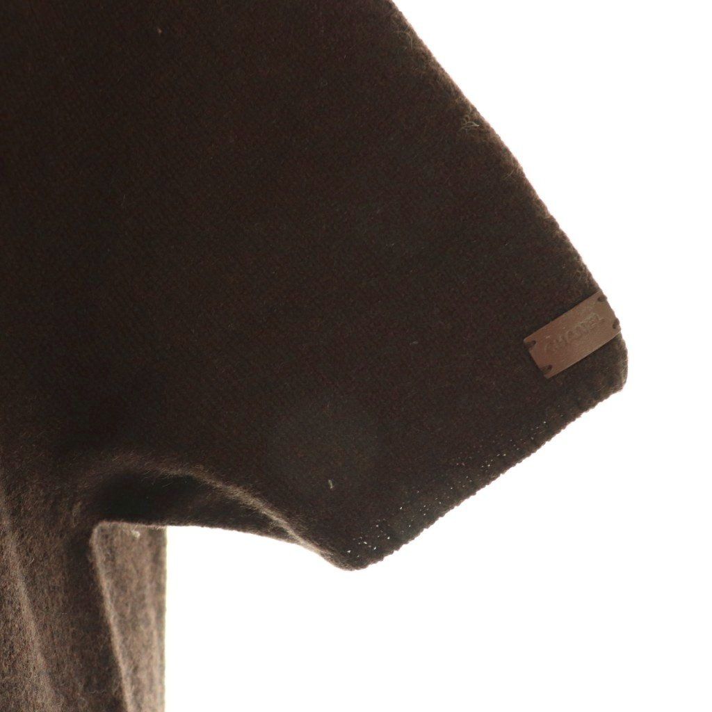  シャネル CHANEL 00 A カシミヤ ハイネック ニットワンピース 半袖 38 ブラウン ES OS 長袖 七分袖 その他