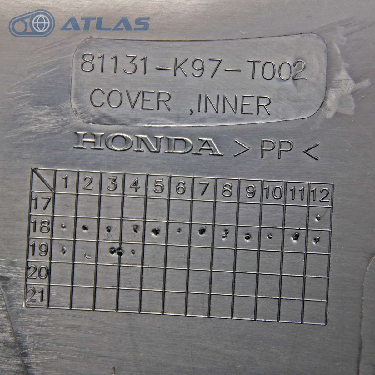 ベトナムホンダ純正 PCX JF81 JF84 PCX150 KF30 カバー インナー