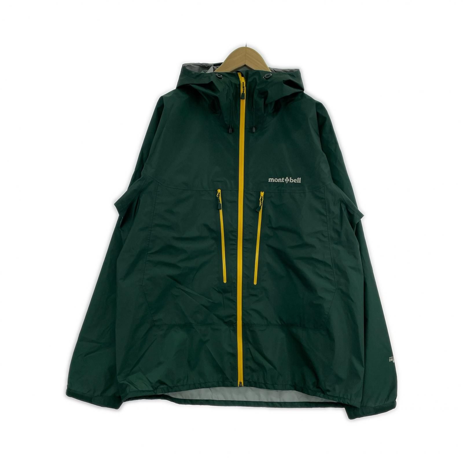 mont-bell ジャケット スーパー ドライテック レイン ジャケット XL グリーン